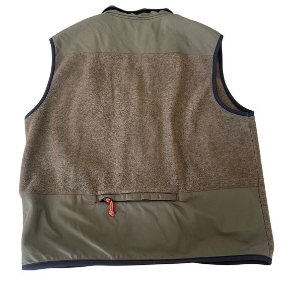 American Eagle AE 77 Performance Green Full Zip Fleece Vest Pockets Mens Large - Picture 2 of 7